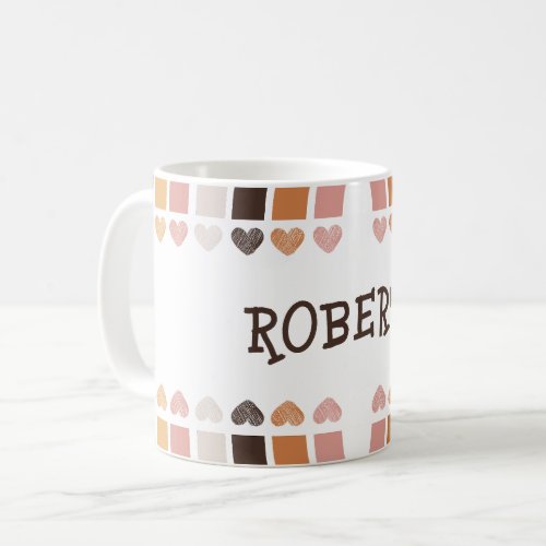 Custom sherpa rainbow heart mug