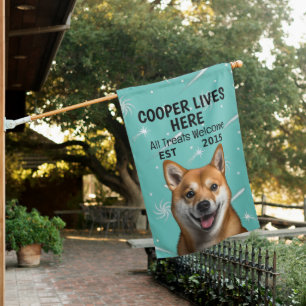 Custom Shiba Inu House Flag