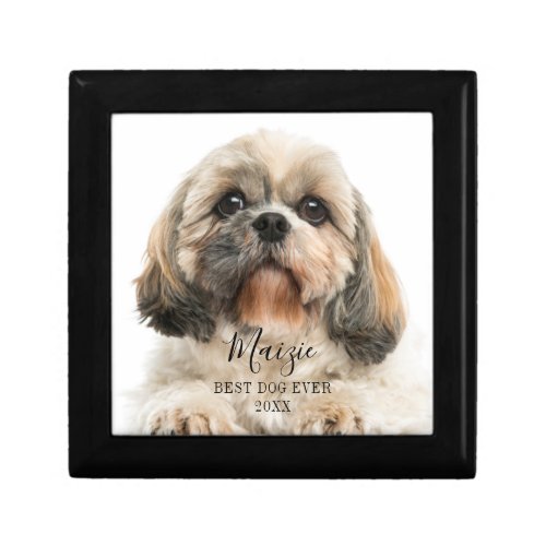 Custom Shih Tzu Dog Personalized Pet Photo Gift Box