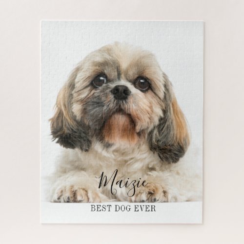 Custom Shih Tzu Personalized Pet Dog Photo Jigsaw Puzzle