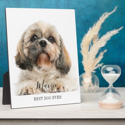 Custom Shih Tzu Personalized Pet Dog Photo Plaque