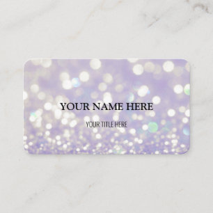 Custom Shimmering Bokeh Business Card