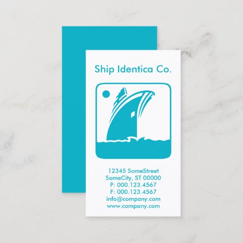 custom shipping company business card