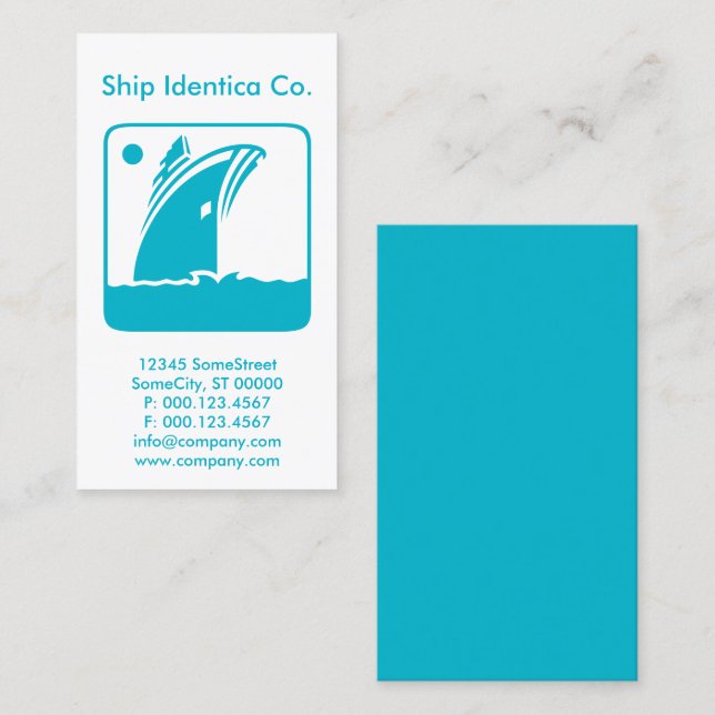 custom shipping company business card (Front/Back)