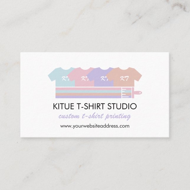 Custom Shirt Clothing Apparel Business Card (Front)
