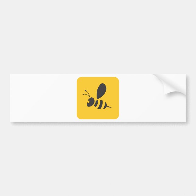 Custom Shirts :  Elegant Bee Icon Shirts Bumper Sticker (Front)