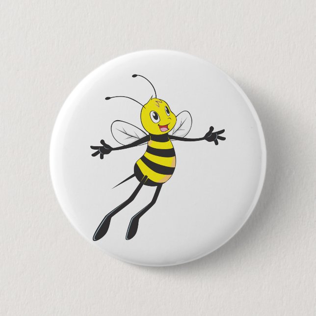 Custom Shirts : Flying Bee Shirts Pinback Button (Front)