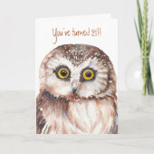 Custom Shocked Funny-Little Owl, 21st Birthday Card | Zazzle