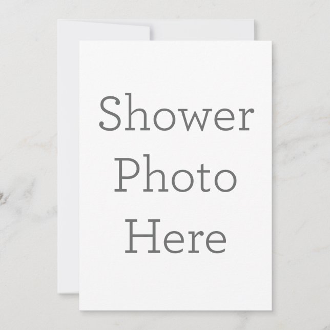 Flat Invitation, Size: 5" x 7", Paper: Signature Matte, Corner: Squared, Envelopes: White, Print Quality: Standard (Front)