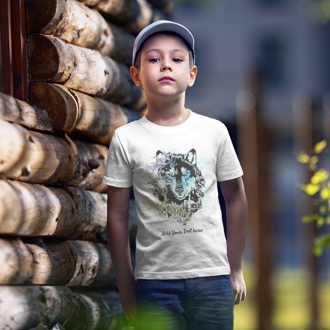 Custom Siberian Husky Animal Art | Blue Purple T-Shirt (Creator Uploaded)