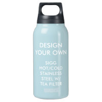 Custom SIGG Hot & Cold Flask w/ Tea Filter 0.3L. Insulated Water Bottle, Zazzle