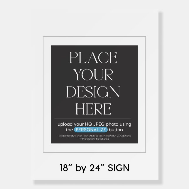 Custom Sign 18" x 24", Welcome sign, Seating Chart (Front)