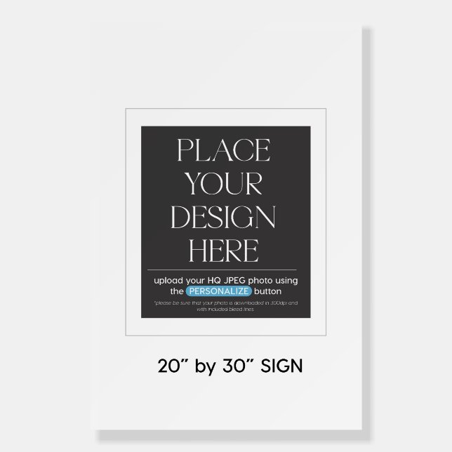 Custom Sign 20" x 30", Welcome sign, Seating Chart (Front)