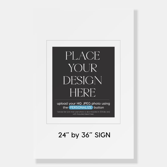 Custom Sign 24" x 36", Welcome sign, Seating Chart (Front)