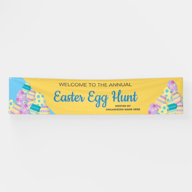 Custom Sign Easter Egg Hunt  (Horizontal)