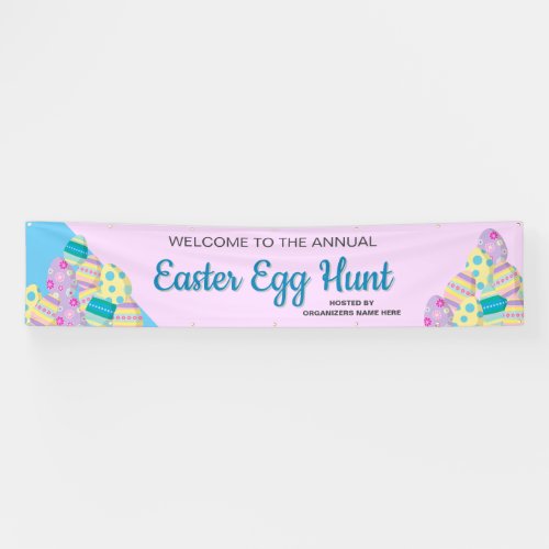 Custom Sign Easter Egg Hunt purple