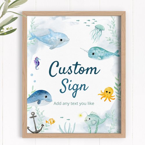 Custom Sign for Under_the_sea Party