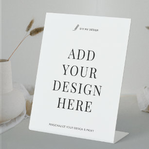 Custom Sign Printing 8x10" Pedestal Business Sign