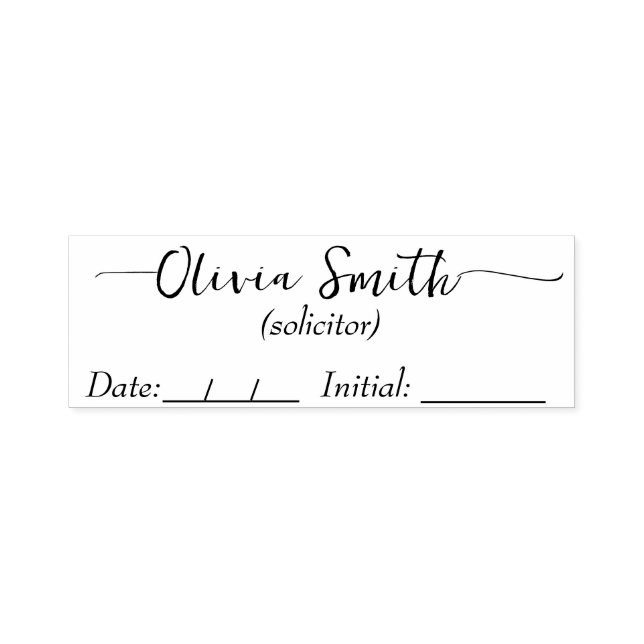 Custom Signature Business Stamp (Design)