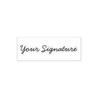 custom signature self-inking stamp
