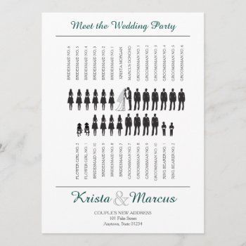 Custom Silhouettes Ceremony Program by goskell at Zazzle