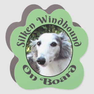 Custom Silken Windhound Car Magnet