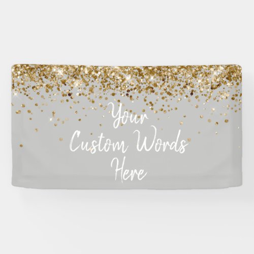 Custom Silver and Gold Birthday Party Photo Booth