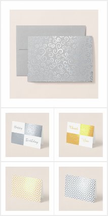Custom Silver and Gold Foil Cards