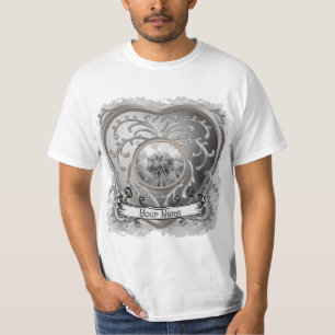 Custom Silver Fairy Heart  t-shirt