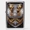 Custom Silver Gold Eagle Zippo Lighter