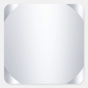 Custom Silver Look Glamorous Blank Template Square Sticker