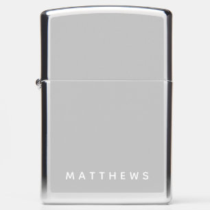 Custom Silver Personalized Name Zippo Lighter