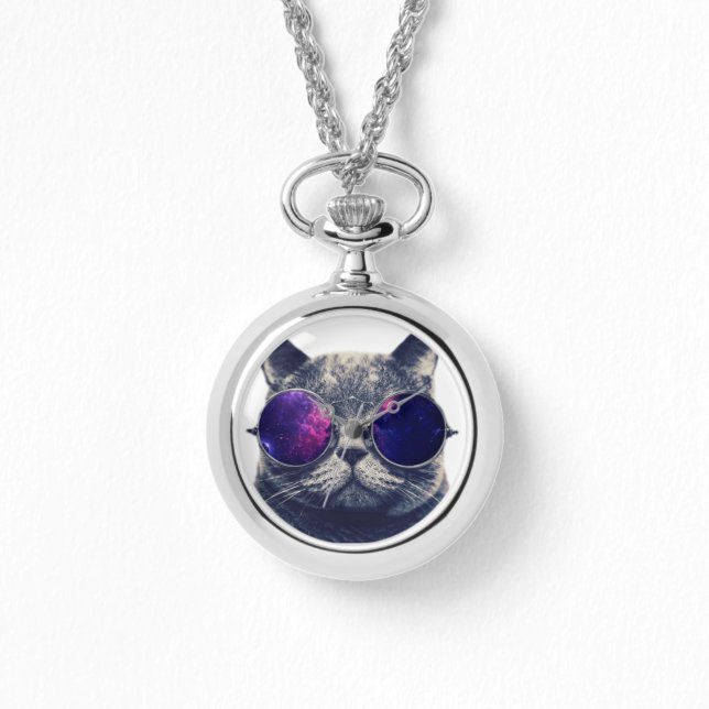 Custom Silver Wrap-Around Watch (Front)