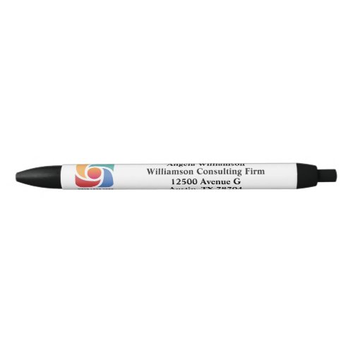 Custom Simple Business Logo Company Marketing Black Ink Pen