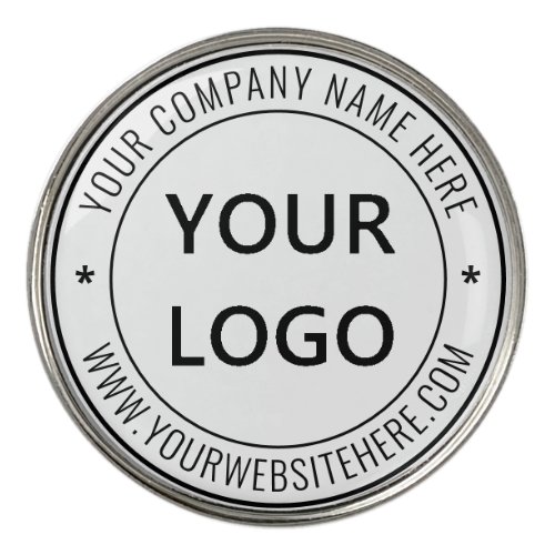 Custom Simple Business Logo Golf Ball Marker
