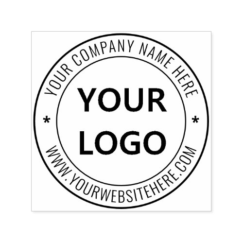 Custom Simple Business Logo Professional Modern Self_inking Stamp
