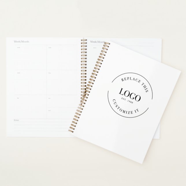 Custom Simple Business Logo website corporate Planner (Display)