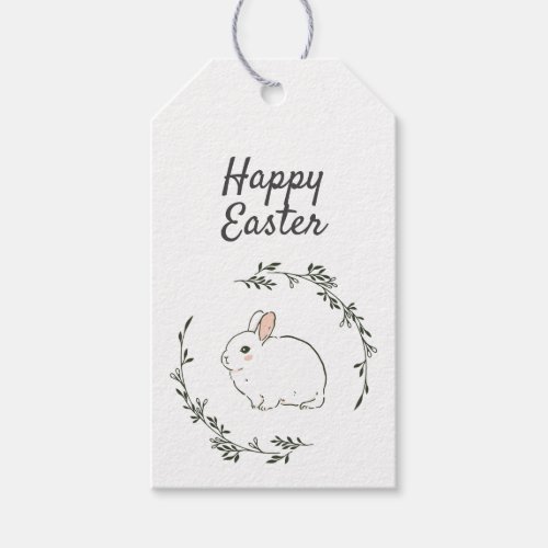 Custom Simple Cute Easter Bunny Gift or Favor Tag