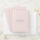 Custom Simple Elegant Blush Pink