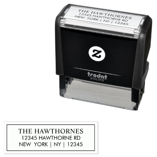 Custom Simple Elegant Return Address Self-inking Stamp