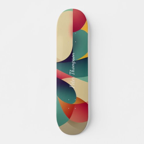 Custom Simple Family Photo Collage Skateboard