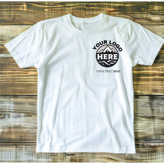  Custom Simple Logo and Text Business Company  T-Shirt