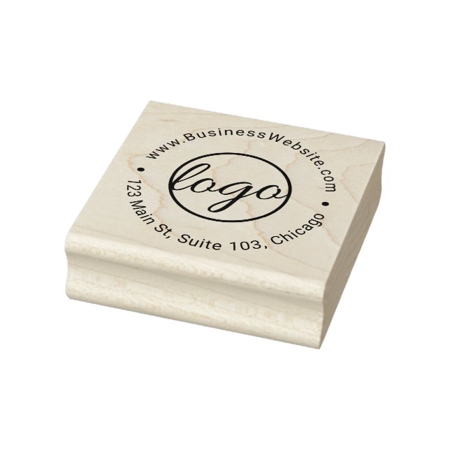 Custom Simple Logo Business Rubber Stamp (Stamp)