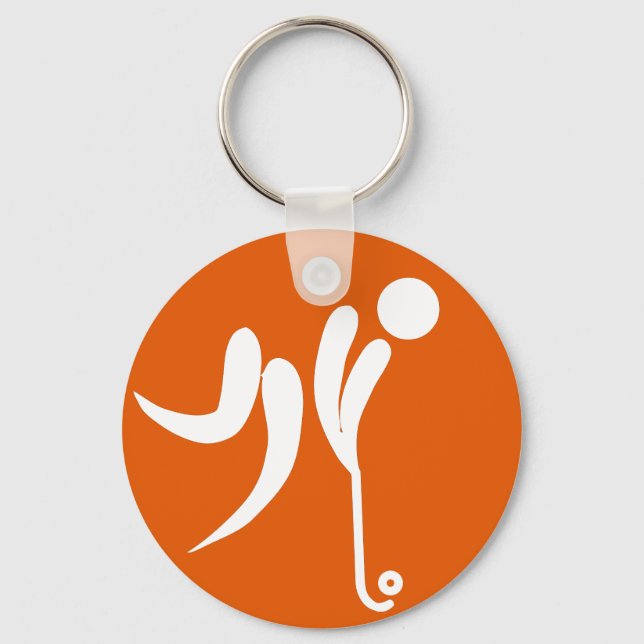 Custom Simple Logo With Promotional Design Keychain (Front)