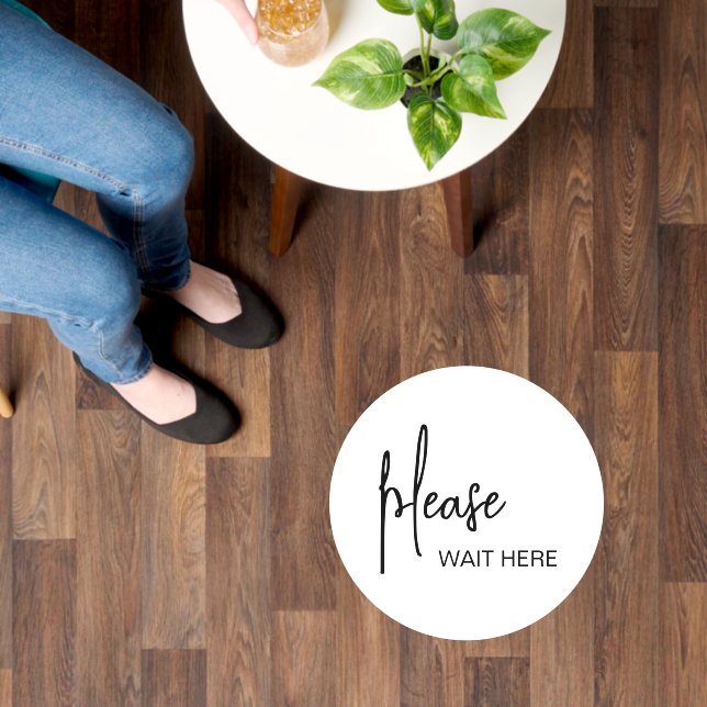 Custom Simple Modern Business Floor Decals (Floor)