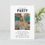Custom Simple Modern Photo Adult Birthday Party Invitation