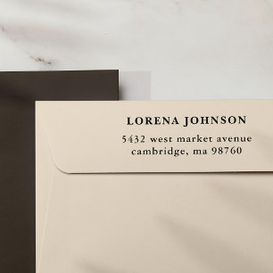 Custom Simple Modern Return Address Rubber Stamp