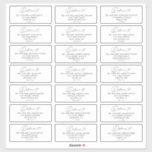 Custom Simple Modern Wedding Guest Address Labels<br><div class="desc">Looking for an elegant and stylish way to label your wedding guest addresses? Check out our Simple Minimal Modern Wedding Guest Address Label Sticker! This label features a clean and simple design with a handwritten script accent font. It's perfect for minimalist weddings and will add an extra touch of elegance...</div>