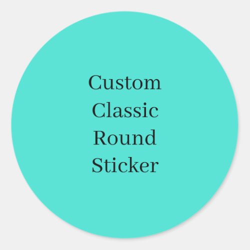 Custom Simple Photo Collage Classic Round Sticker