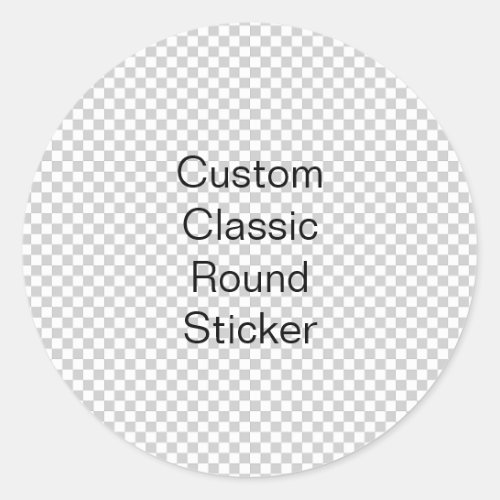 Custom Simple Photo Collage Classic Round Sticker